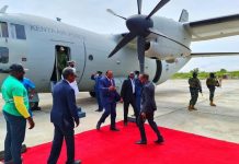 Uhuru Kenyatta oo lagu soo dhoweeyay Muqdisho