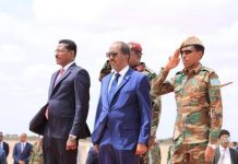 Madaxweynaha Xasan Sheekh oo gaaray Magaalada Dhuusamareeb