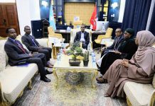 Duqa Muqdisho oo xafiiskiisa kula kulmay Madaxda hey’adda I.O.M