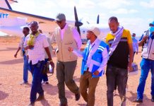 Ergeyga gaarka ah ee Madaxweynaha JFS u qaabilsan Arrimaha Gurmadka Abaaraha oo gaaray degmada Doolow Gobolka Gedo