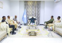 ku-simaha madaxweynaha dalka ahna Guddoomiyaha Golaha Shacabka BJFS oo shir gudoomiyey kulan looga hadlaayey Amniga guud ee dalka