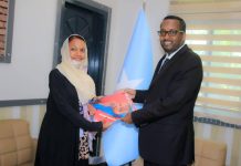 Siihayaha Wasiirka Arrimaha Dibadda oo waraaqaha aqoonsiga ka guddoomay Wakiilka cusub ee UNICEF ee Soomaaliya