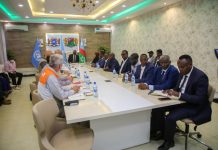 Madaxweynaha Dolwad Goboleedka Koonfur Galbeed oo kulan la qaatay Wafdi ka Socda UN-ka