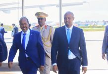 Madaxweyne Xasan Sheikh Maxamuud oo dalka dib ugu soo laabtay ka dib safar shaqo uu ku tagay dalka Tansaaniya