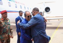 Madaxweyne Xasan Sheekh oo si diirran loogu soo dhoweeyay magaalada Garoowe