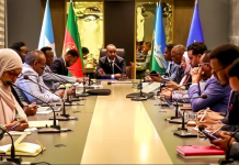 Wasiirka Gaashaandhigga XFS oo kulan la qaatay la taliyaha Ra’iisul wasaaraha dhinaca Amniga