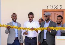 Madaxweynaha Galmudug oo xariga ka jaray Dugsiga Sare ee degmada Cadaado