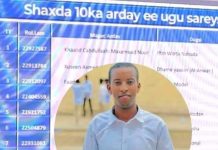 Ardayga keliya ee galay kaalinta koobaad Imtixaanka shahaadiga ee la qaaday