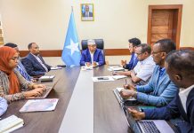 Wasiirka Arrimaha Gudaha, Federaalka iyo Dib-u-heshiisiinta XFS oo kulan la qaatay wafdi kasocday Hey’adda Caalamiga ee Nabad dhiska