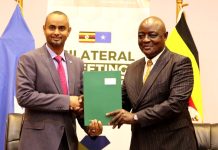 Wasiirka Gaashaandhigga XFS oo la kulmay dhiggiisa Dalka Uganda