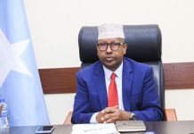 Wasiirka arrimaha gudaha XFS oo kulan la qaatay madaxa shaqada ee Hay’adda IOM ee Soomaaliya+Sawirro