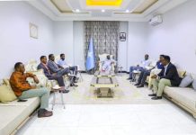 Guddoomiyaha Golaha Shacabka BJFS oo kulan la qaatay Guddiga KMG ah ee ka tala bixinta dhacdadii xarunta Golaha Shacabka