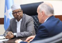 Wasiirka arrimaha gudaha XFS oo la kulmay la-taliyeyaasha xasillinta safaaradda Britain ee Soomaaliya