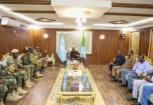 Madaxweynaha Hirshabeelle oo Saraakiisha ciidamada faray in la xoreeyo deegaanada fara ku tiriska ee gacanta cadowga ku jira+Sawirro