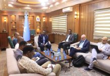 Wasiirka Caddaalada iyo Dastuurka XFS oo la kulmay wakiilka UNDP ee Soomaaliya