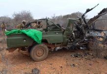 Ciidanka xoogga dalka oo gubay gaadiid dagaal oo ay lahaayeen Al-shabaab