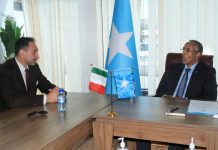 Wasiirka arrimaha dibadda XFS oo la kulmay Safiirka Talyaaniga ee Soomaaliya