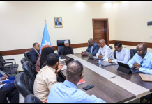 Wasiirka Arrimaha Gudaha XFS oo la kulmay xubno ka tirsan Dowlad Goboleedka Galmudug