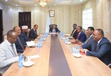 Madaxweynaha Jamhuuriyadda Federaalka Soomaaliya Mudane Xasan Sheekh Maxamuud ayaa guddoomiyey furitaanka Shirka Golaha Wadatashiga Qaranka