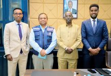 Guddoomiyaha Gobolka Banaadir Ahna Duqa Muqdisho oo xafiiskiisa kulan kula qaatay Madaxa Hey’adda WHO ee Soomaaliya