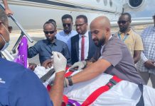 dadkii ku dhaawacmay qaraxii Hotel Xayaat iyo Hoobiyaal lagu soo tuurey Muqdisho oo Caafimaad Dibada ah loo qaaday