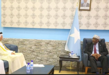 Guddoomiyaha Golaha Shacabka BJFS oo kulan sagootin ah laqaatay Danjiraha xilka baneeynaya ee dalka Qatar