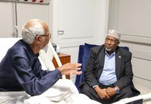 Guddoomiyaha golaha shacabka oo isbitaal ku yaalla Turkiga ku booqday Afhayeenkii hore ee Baarlamaanka Soomaaliya Maxamed Cusmaan Jawaari