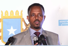Dowladda Soomaaliya oo hawada ka saartay barihii faafin jiray farriimaha Argagixisada