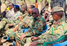 Generaal Biixi iyo Mas’uuliyiin kale oo booqday furimaha dagaalka ee gobolka Hiiraan