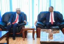 Wafdi uu hoggaaminayo Madaxweynaha Koonfur Galbeed oo soo gaaray Muqdisho.