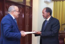 MADAXWEYNE XASAN SHEEKH OO KA GUDDOOMAY WASIIRKA ISGAARSIINTA DALKA ALGEIRA DHAMBAAL UU UGA SIDAY MADAXWEYNAHA DALKAAS