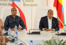 Ra’iisul Wasaaraha XFS iyo wafdiga uu hoggaaminayo oo galabta kulan la qaatay Madaxweynaha Dowlad Deegaanka Somaalida