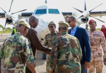 Wasiirka Gaashaandhiga iyo Talyaha Ciidanka Xoogga oo gaaray Beydhabo