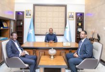 Madaxweyne Xasan Sheikh oo xarigga ka jaray madaxtooyada cusub ee Galmudug