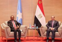 MADAXWEYNE XASAN SHEEKH OO LA KULMAY DHIGGIISA DALKA MASAR CABDULFATAX AL-SIISI
