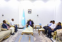 Ku-simaha Madaxweynaha oo kulan la qaatay Guddoomiyaha Gobolka Hiiraan