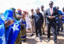 Wasiir Fiqi oo Xudur uga qeyb galaya xafladda caleema saarka maamulka cusub ee degmadaas