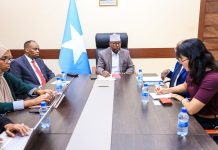 Wasiirka arrimaha gudaha XFS oo kulan la qaatay ku xigeenka ergeyga gaarka ah ee xogheyaha guud ee qaramada midoobey ee arrimaha gargaarka