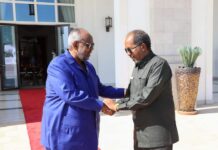 MADAXWEYNE XASAN SHEEKH MAXAMUUD IYO DHIGGIISA JABUUTI OO KA WADA HADLAY HORUMARINTA ISKAASHIGA LABA DAL.