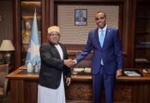 R/wasaaraha XFS oo Xafiiskiisa ku qaabilay Wakiilka gaarka ee Guddiga Midowga Afrika