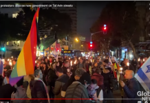 Bannaanbaxyo looga soo horjeedo xukuumadda cusub Israa’iil oo ka dhacay Tel Aviv