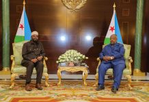 Madaxaweynaha Jabbuuti oo Madaxtooyadda dalkaasi ku qaabilay wefdi uu hoggaaminayo Madaxweynaha Jubbaland