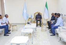 Madaxweynaha Jubbaland oo kulan la yeeshay Guddoomiyaha Hay’adda Maareynta Musiibooyinka Qaranka