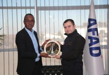 Guddoomiyaha hey’adda maareynta masiibooyinka oo kulan la qaatay guddoomiye ku xigeenka hey’adda maareynta masiibooyinka ee dalka Turkiga