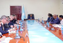 Madaxweyne Xasan Sheekh oo kulan la qaatay qaar kamid ah Safiirada Midowga Yurub