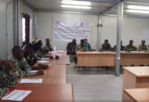 Taliyaha Qeybta 43-aad ee ciidanka Xoogga dalka oo tababar u furay saraakiil ka tirsan qeybta 43-aad.