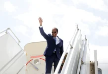 Madaxweyne Xasan Sheekh oo gaaray magaalada Baydhabo ee xarunta Gobalka Baay