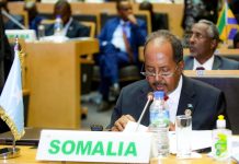 Madaxweyne Xasan Sheekh oo khudbad ka jeediyay shirka Madaxda Afrika