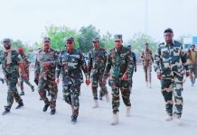 Wasiirka amniga Jubbaland oo kormeeray xerooyinka ciidamada xoogga ee degmada Afmadow