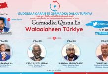 Doorka warbaahinta qaranka ee gurmadka dalka aan walaalaha nahay ee Turkiye